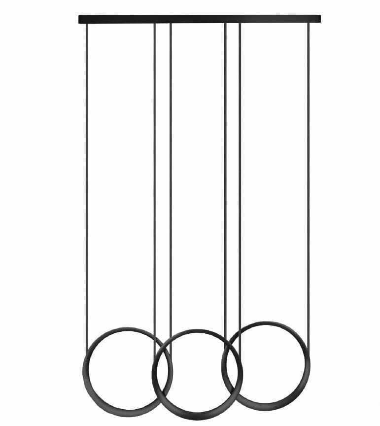 Kontrollera Pendant Light Max Light Moon P0497 Black 123 cm 3000K Pendant Light Max Light Moon P0497 Black 123 cm 3000K