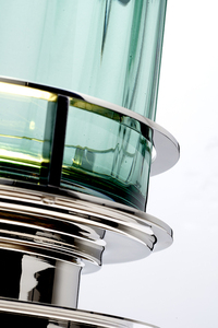 Arno bordslampa - 1 ljuskälla - Polerad nickel och grönt glas Quintiesse small 2
