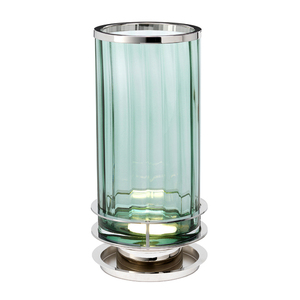 Arno bordslampa - 1 ljuskälla - Polerad nickel och grönt glas Quintiesse small 0