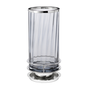 Arno bordslampa - 1 ljuskälla - Polerad nickel och rökt glas Quintiesse small 1