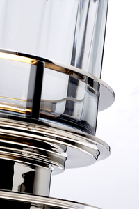 Arno bordslampa - 1 ljuskälla - Polerad nickel och rökt glas Quintiesse small 2