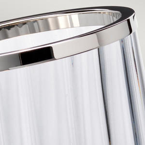 Arno bordslampa - 1 ljuskälla - Polerad nickel och rökt glas Quintiesse small 3