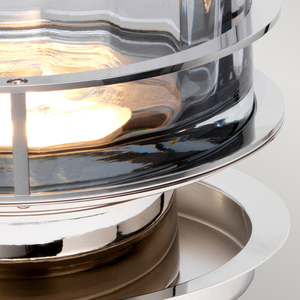 Arno bordslampa - 1 ljuskälla - Polerad nickel och rökt glas Quintiesse small 4