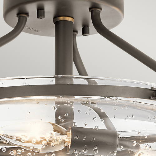 Kontrollera Quintiesse Belle taklampa med 3×E14 – antik brons