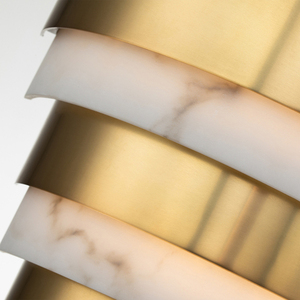 Echelon LED-vägglampa Heritage Brass Quintiesse small 2