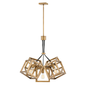 Ensemble taklampa - 5 ljuskällor - Borstad brons Quintiesse small 0