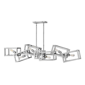 Ensemble avlång taklampa - 6 ljuskällor - Polerad nickel Quintiesse 0 Ensemble avlång taklampa - 6 ljuskällor - Polerad nickel Quintiesse small 0