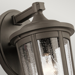 Stor Fairfield vägglampa - 1 ljuskälla - Gammal brons Quintiesse small 1