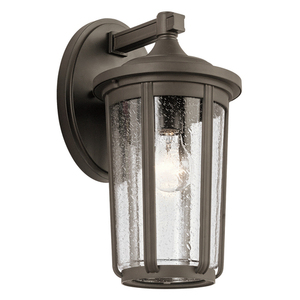 Stor Fairfield vägglampa - 1 ljuskälla - Gammal brons Quintiesse small 0