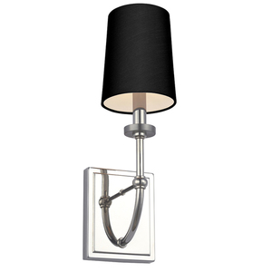 Felixstowe vägglampa - 1 ljuskälla - Svart lampskärm Quintiesse small 0