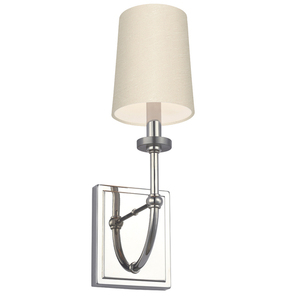 Felixstowe vägglampa - 1 ljuskälla - Mörkgrå lampskärm Quintiesse small 0