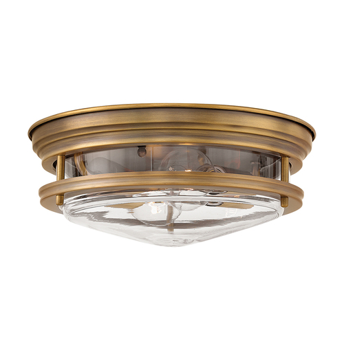 Kontrollera Plafond Hadrian - 2 ljuskällor - Klarglas - Borstad brons Quintiesse