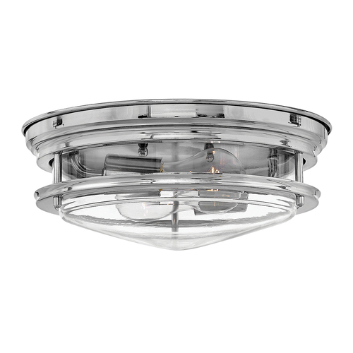 Kontrollera Plafond Hadrian - 2 ljuskällor - Transparent glas - Krom Quintiesse