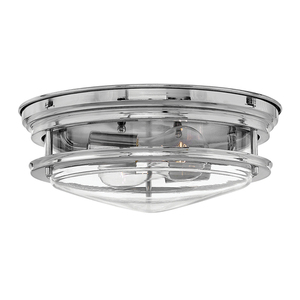 Quintiesse Hadrian plafond 2xE27, klarglas, krom, IP44 small 0