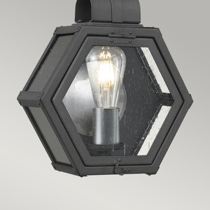 Heath liten vägglampa - 1 ljuskälla - Mottled black Quintiesse small 1