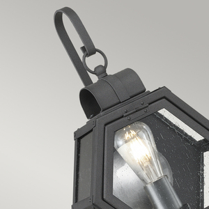 Heath liten vägglampa - 1 ljuskälla - Mottled black Quintiesse small 2