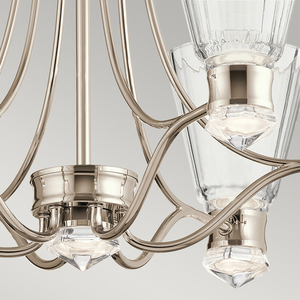Kayva LED-ljuskrona - 13 ljuskällor Quintiesse small 5