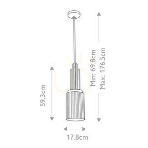 Quintiesse Kimrose mini-pendellampa 1×E27, polerad nickel, QN-KIMROSE-MP-PN small 7