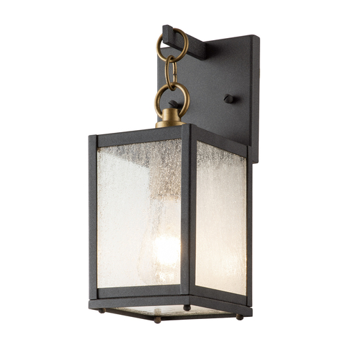 Kontrollera Quintiesse Lahden liten vägglykta för utomhusbruk, patinerad zinkfinish, 1×E27, 31,6 cm