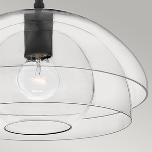 Lotus taklampa/halvlampa - 1 ljuskälla - Svart Quintiesse small 3