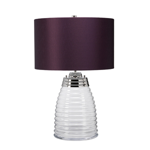 Milne bordslampa - 2 ljuskällor - Lila lampskärm Quintiesse small 1