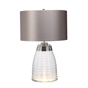Milne bordslampa - 2 ljuskällor - Grå lampskärm Quintiesse small 0