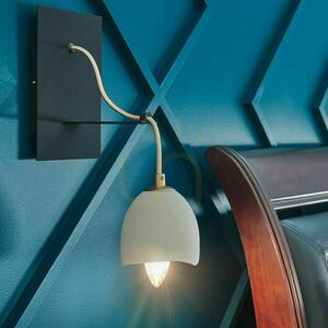 Quintiesse Nula QN-NULA1 vägglampa 1×E14 vit med guldfärgad insida small 6