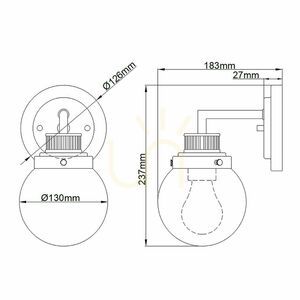 Poppy vägglampa - 1 ljuskälla - Polerad krom Quintiesse small 4