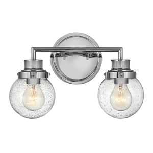 Poppy vägglampa - 2 ljuskällor - Polerad krom Quintiesse small 0
