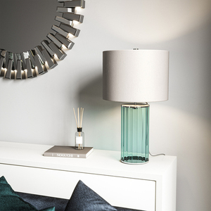 Reno bordslampa - 1 ljuskälla - Grön/Polerad Nickel Quintiesse small 4