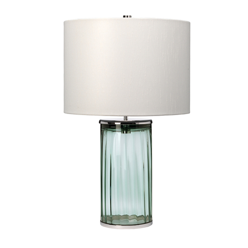 Kontrollera Reno bordslampa - 1 ljuskälla - Grön/Polerad Nickel Quintiesse