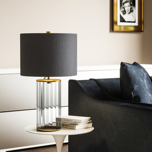 Reno bordslampa - 1 ljuskälla - Tonat glas/ Gammal mässing Quintiesse small 4