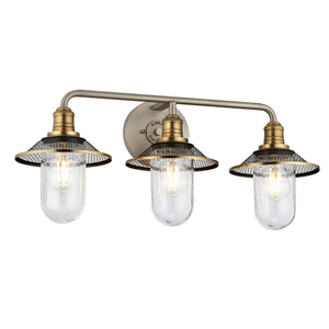 Rigby vägglampa - 3 ljuskällor - Antik nickel/ Gammal mässing Quintiesse small 0