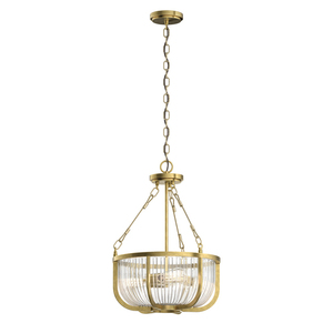 Roux taklampa/halvlampa - 3 ljuskällor - Naturell mässing Quintiesse small 0