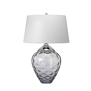 Samara bordslampa - 2 ljuskällor - Tonat glas Quintiesse small 1