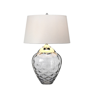 Samara bordslampa - 2 ljuskällor - Tonat glas Quintiesse small 2