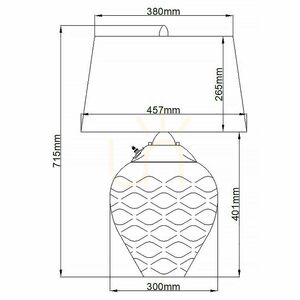 Samara bordslampa - 2 ljuskällor - Tonat glas Quintiesse small 7