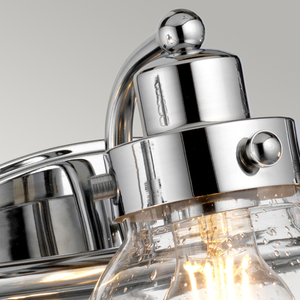 Quintiesse Scholar QN-SCHOLAR3 vägglampa för badrum, 3×E27, polerad krom small 2