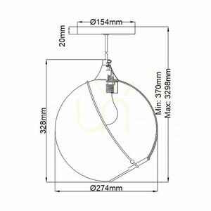 Quintiesse Skye pendellampa QN-SKYE-1P 1×E27 Heritage Brass, Ø27,4 cm small 7