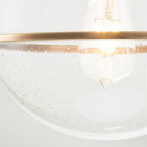 Somerset plafond - 1 ljuskälla - Klarglas - Gammal mässing Quintiesse small 3