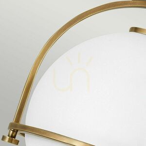 Quintiesse Somerset takplafond, opalglas och antik mässingsfinish, 1×E27 small 5