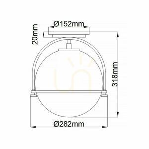 Quintiesse Somerset takplafond, opalglas och antik mässingsfinish, 1×E27 small 7