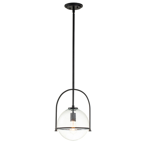 Somerset taklampa - 1 ljuskälla - Klarglas - Svart Quintiesse small 0