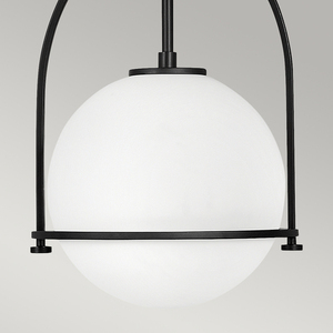 Somerset taklampa - 1 ljuskälla - Opalglas - Svart Quintiesse small 3