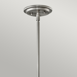 Somerset taklampa - 1 ljuskälla - Opalt glas - Borstad nickel Quintiesse small 1
