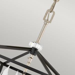 Stinson taklampa/halvlampa - 4 ljuskällor - Svart/Polerad Nickel Quintiesse small 2