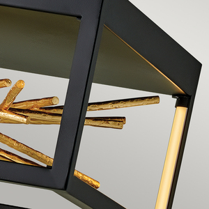 Styx LED-plafond Quintiesse – svart och förgylld guld small 1