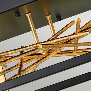 Styx LED-plafond Quintiesse – svart och förgylld guld small 2