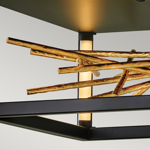 Styx LED-plafond Quintiesse – svart och förgylld guld small 3