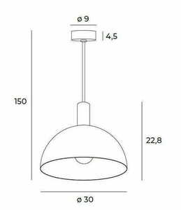 Pendellampa Max Light Luisant P0473 svart 30 cm E27 1 Pendellampa Max Light Luisant P0473 svart 30 cm E27 small 1